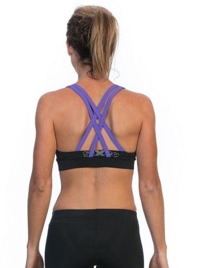 Fitness Mania - SIX30 Electric Sports Bra - Black/Purple