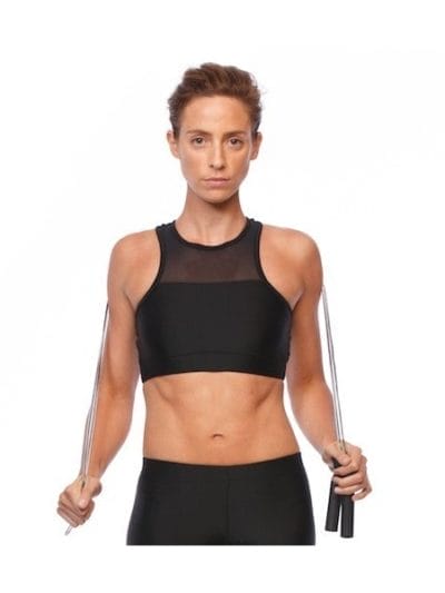 Fitness Mania - SIX30 Mesh Womens Crop Top - Black