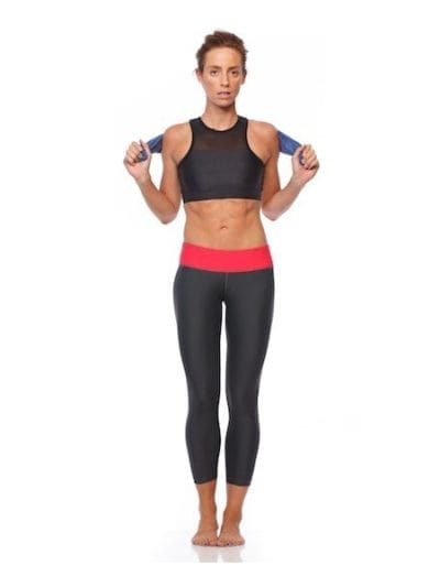 Fitness Mania - SIX30 Mesh Womens Crop Top - Charcoal