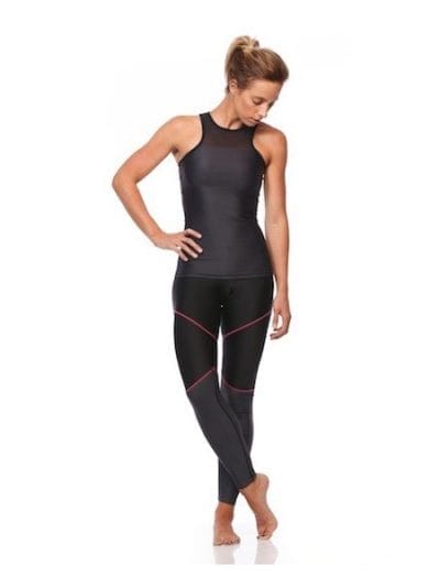 Fitness Mania - SIX30 Womens Mesh Compression Training Singlet - Charcoal