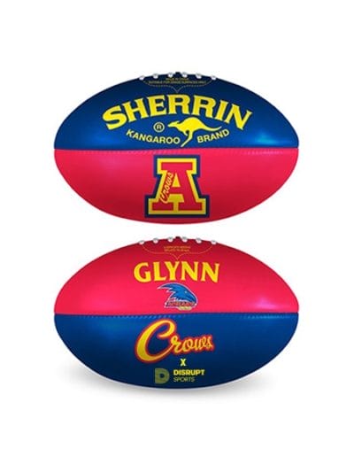 Fitness Mania - Sherrin Personalised AFL Adelaide Crows Soft Touch Football - Size 5