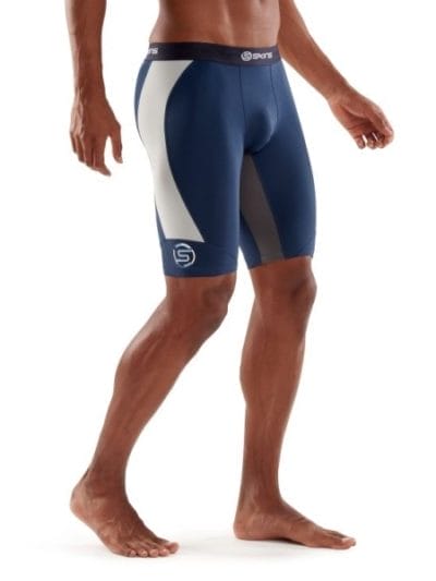 Fitness Mania - Skins DNAmic Mens Compression Half Tights - Indigo