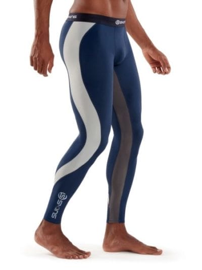 Fitness Mania - Skins DNAmic Mens Compression Long Tights - Indigo