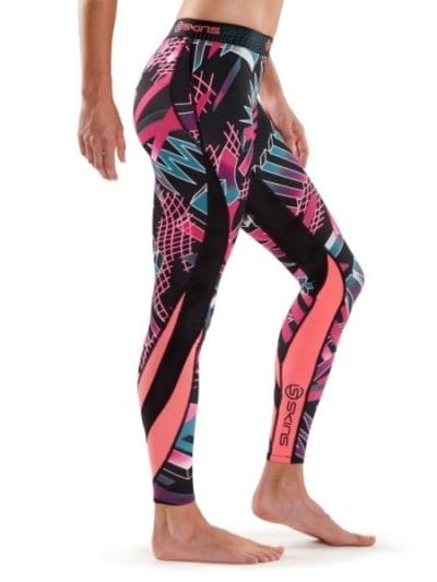 Fitness Mania - Skins DNAmic Womens Compression Long Tights - Junkyard Geo