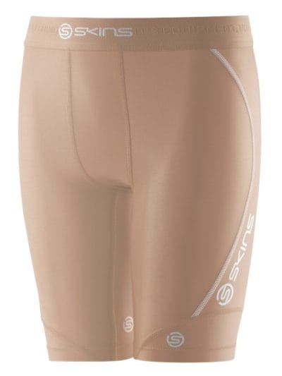 Fitness Mania - Skins DNAmic Youth Kids Compression Half Tights - Beige