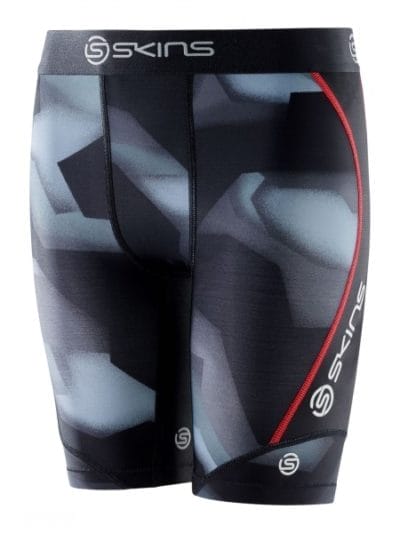 Fitness Mania - Skins DNAmic Youth Kids Compression Half Tights - Glitch/Camo