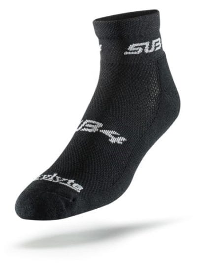 Fitness Mania - Sub4 Mid Rise Unisex Running Socks - Black