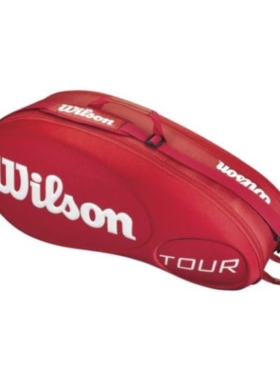 Fitness Mania - Wilson Tour Moulded 6 Pack Tennis Racquet Bag - Red