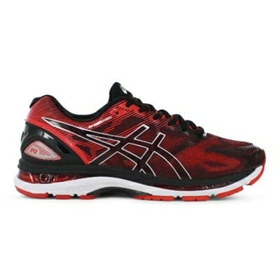 Fitness Mania - ASICS Mens GEL-Nimbus 19 Black Vermillion Silver