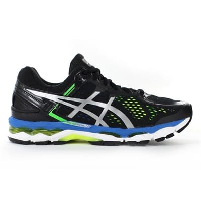 Fitness Mania - ASICS Mens Gel-Kayano 22 Black/Silver/Flash Yellow