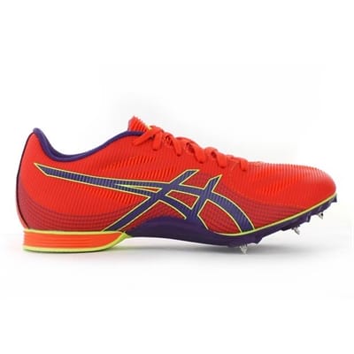 Fitness Mania - ASICS Womens Hyper Rocket Girl 7 Orange/Dark Purple/Flash Yellow (Womens Sizing)