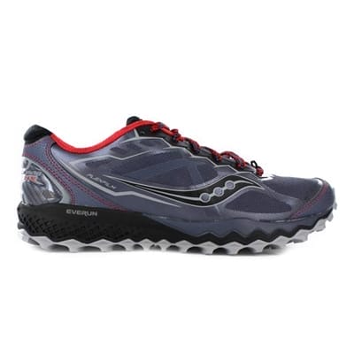 Fitness Mania - SAUCONY Mens Peregrine 6 Grey/Red/Black