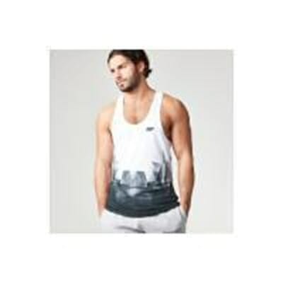 Fitness Mania - Myprotein Men's Digital Geo Print Stringer Vest - Black