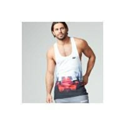 Fitness Mania - Myprotein Men's Digital Geo Print Stringer Vest - Red