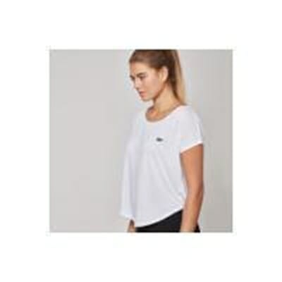 Fitness Mania - Myprotein Women's Core Scoop Hem T-Shirt - White - XS