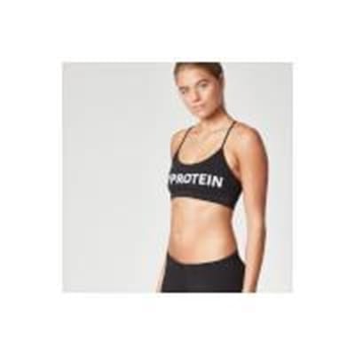 Fitness Mania - Myprotein Women's Logo Sports Bra - Black