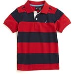 Fitness Mania - Boys Short Sleeve Rugby Stripe Polo (8-16)