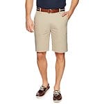 Fitness Mania - Flat Front Cotton Twill Anchor Short