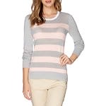 Fitness Mania - Long Sleeve Mesh Pop Stripe Sweater