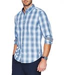 Fitness Mania - Long Sleeve Plaid Cotton Shirt