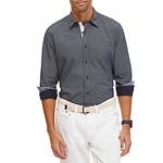 Fitness Mania - Long Sleeve Printed Polka Dot Shirt