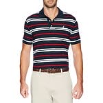 Fitness Mania - Short Sleeve Slim Fit Multi Striped Polo