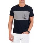 Fitness Mania - Short Sleeve Stripe Sailing Scene T-shirt