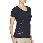 Fitness Mania - Short Sleeve V Neck Anchor Graphic Tee