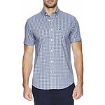 Fitness Mania - Short Sleeve Wrinkle Resistant Crest Plaid Shirt