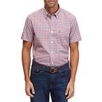 Fitness Mania - Short Sleeve Wrinkle Resistant Gingham Shirt