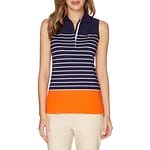 Fitness Mania - Sleeveless Border Stripe Polo