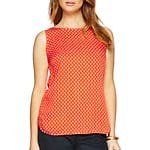 Fitness Mania - Sleeveless Geo Printed Shell Top