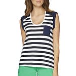 Fitness Mania - V Neck Stripe Pocket Tee