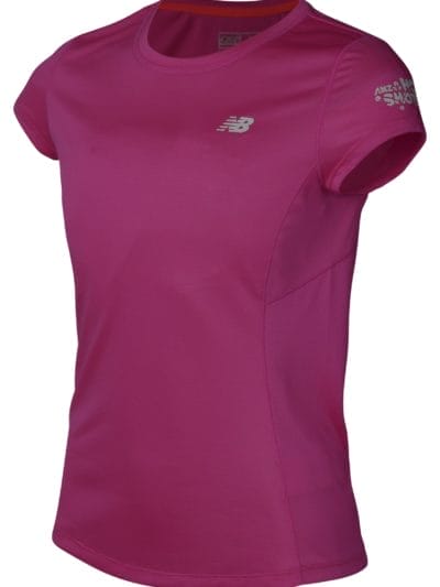 Fitness Mania - New Balance 63368 Girl's Hot Shots Girls Accelerate Tee - AGT63368PEO