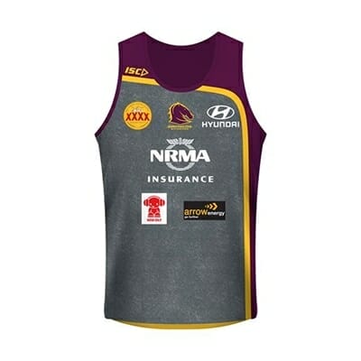 Fitness Mania - Brisbane Broncos Training Singlet 2017