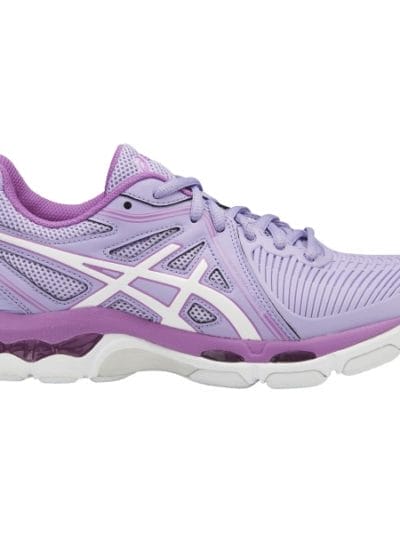 Fitness Mania - Asics Gel Netburner Ballistic - Womens Netball Shoes - Lavender/White/Campanula