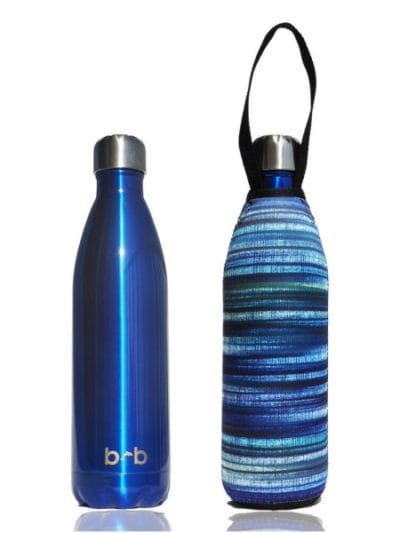 Fitness Mania - BBBYO Future Stainless Steel Bottle + Electric Carry Cover - 1000mL - Blue