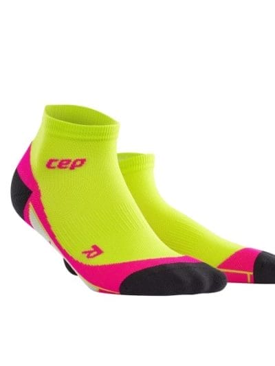 Fitness Mania - CEP Low Cut Running Socks - Green/Pink