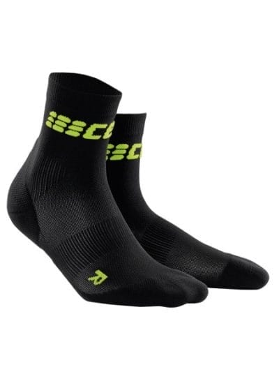 Fitness Mania - CEP Ultra Light High Cut Running Socks - Black