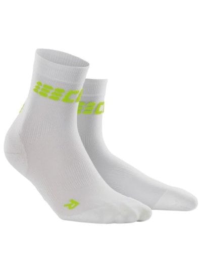 Fitness Mania - CEP Ultra Light High Cut Running Socks - White