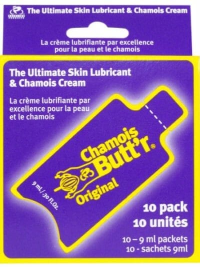 Fitness Mania - Chamois Butt'r Original - Non-Greasy Cycling Lubricant & Chamois Cream - 10 Pack Of 9ml Sachet