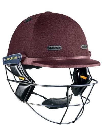 Fitness Mania - Masuri Vision Series VS Test Cricket Helmet - Maroon