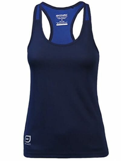 Fitness Mania - Project Escape Womens Running Singlet - Navy/Cobalt