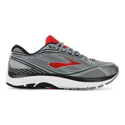 Fitness Mania - BROOKS Mens Dyad 9 (2E) Grey / Red