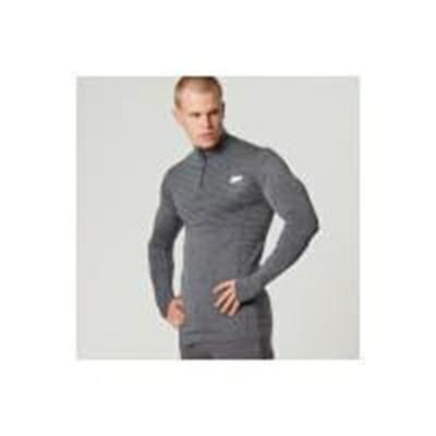 Fitness Mania - Myprotein Men’s Seamless ¼ Zip Top  - Black