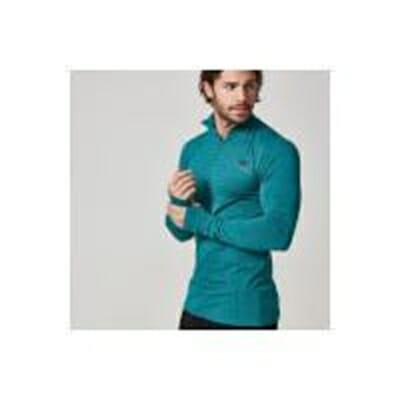 Fitness Mania - Myprotein Men’s Seamless ¼ Zip Top – Teal