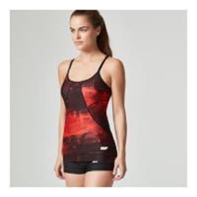 Fitness Mania - Myprotein Women's Power Tank Top - Red Concrete - UK 14