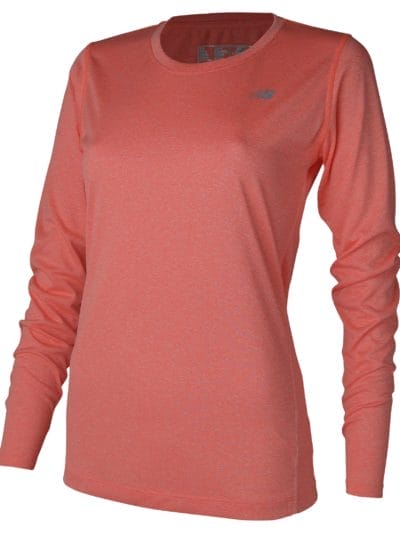 Fitness Mania - New Balance 53181 Women's Heathered Long Sleeve Tee - WT53181DFH