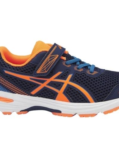 Fitness Mania - Asics GT-1000 5 PS - Kids Boys Running Shoes - Indigo Blue/Hot Orange/Thunder Blue