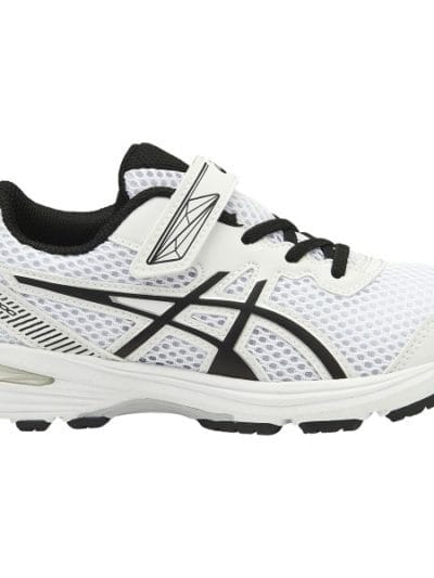 Fitness Mania - Asics GT-1000 5 PS - Kids Boys Running Shoes - White/Onyx/Silver